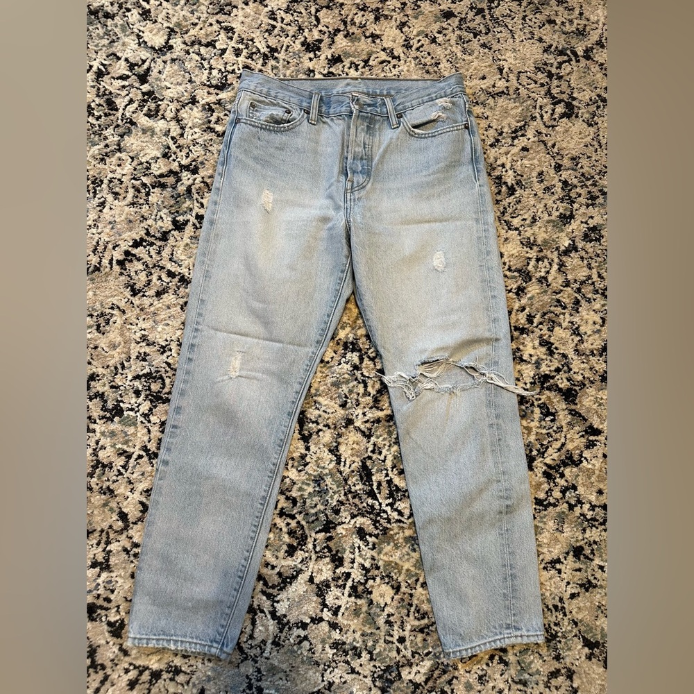 Levi’s straight leg.